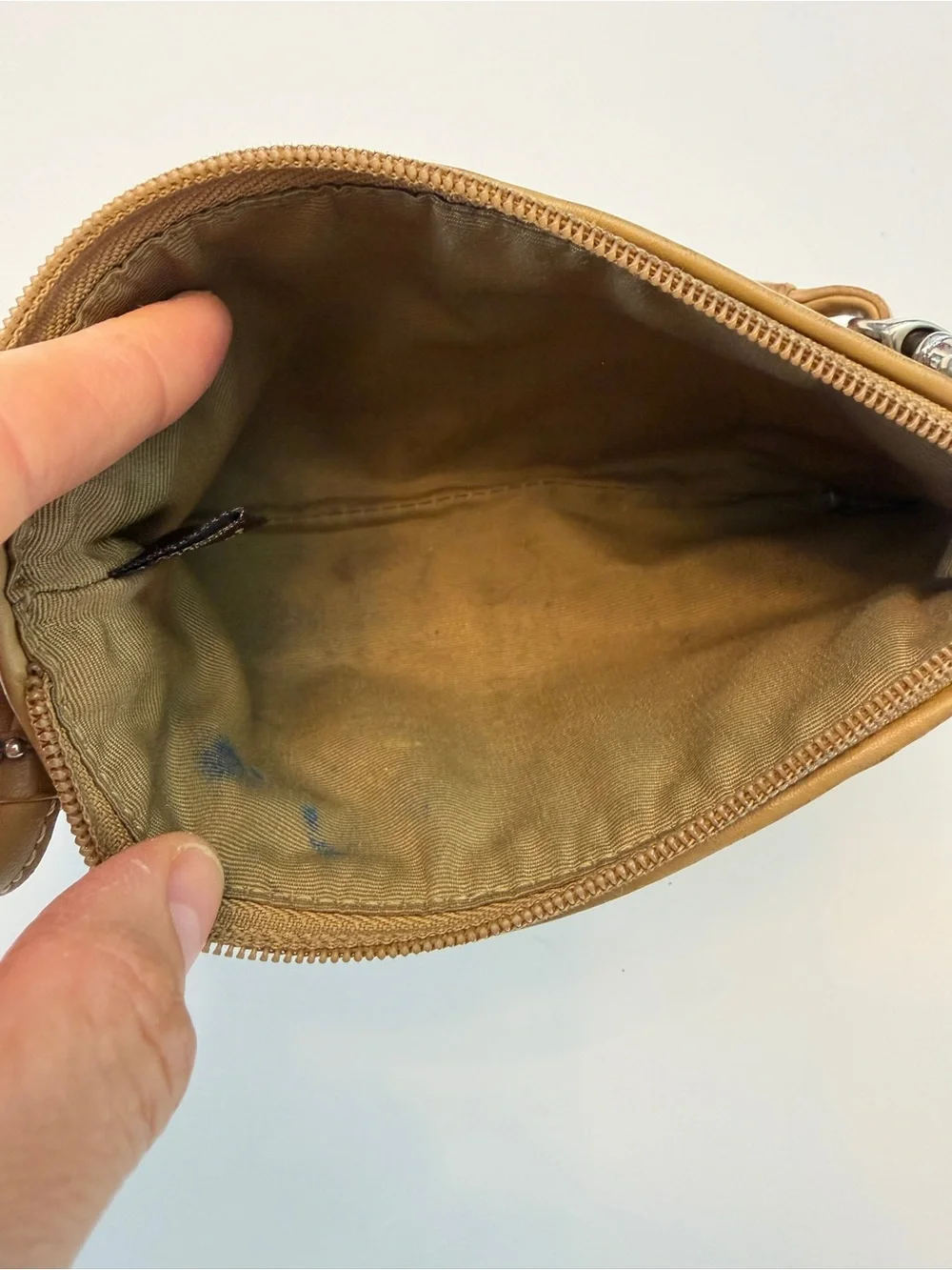 Vintage Y2K Coach Leatherware Est.1941 Zip Signature Pouch Wristlet